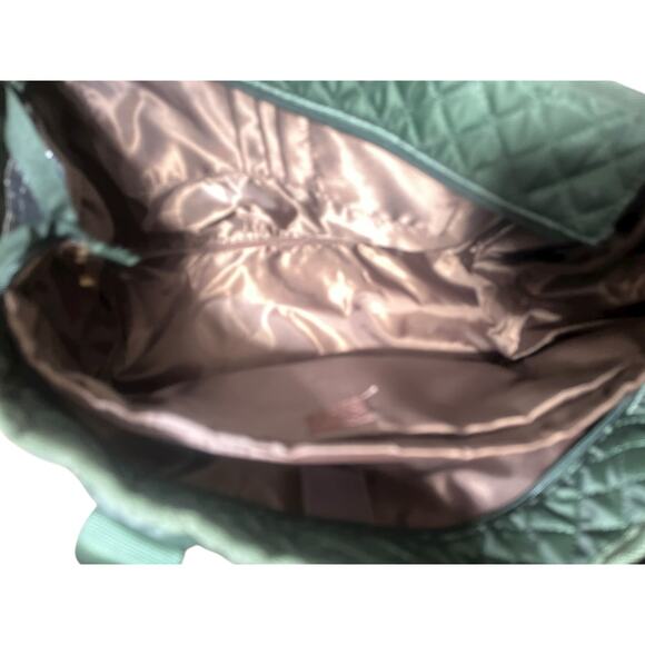 Bagstellar Green Quilted Weekender Tote Bag w/ Multi-Function Pockets - Picture 9 of 10
